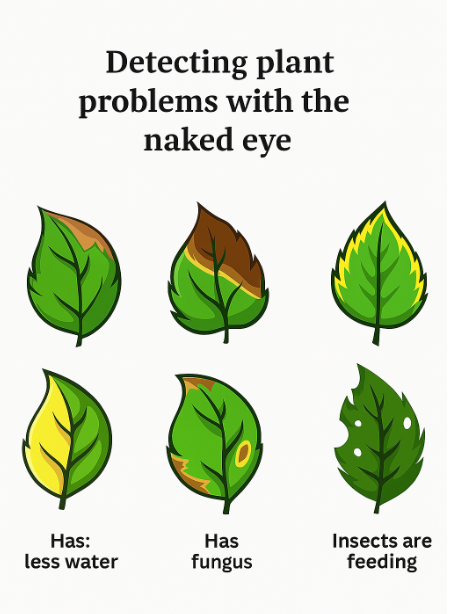 Detecting plant problems with the naked eye