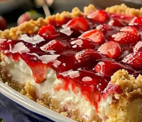 Strawberry Cheesecake Dump Cake
